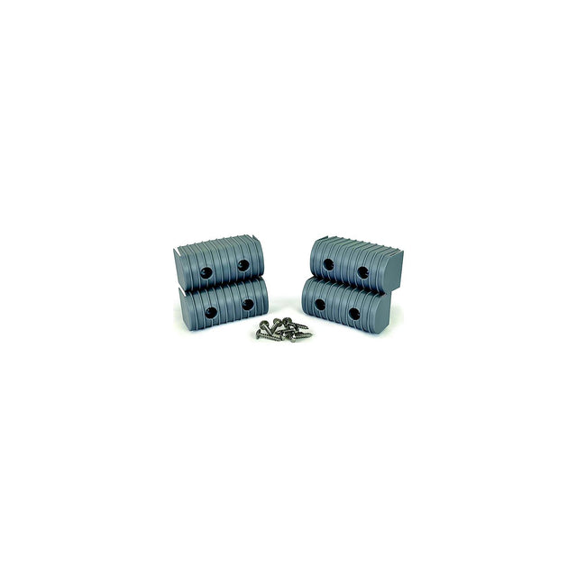 Caliber 23051 Bunk Wrap 2" x 4" End Cap Only, Gray, 4/pk