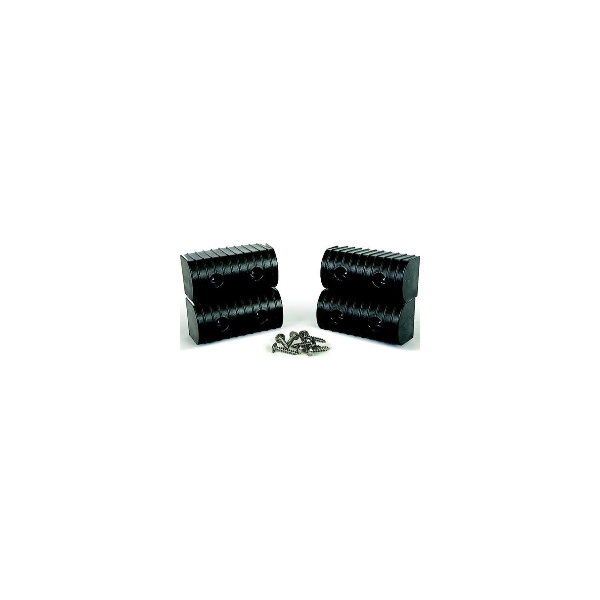 Caliber 23053BK Bunk Wrap 2" x 6" End Cap Only, Black, 4/pk