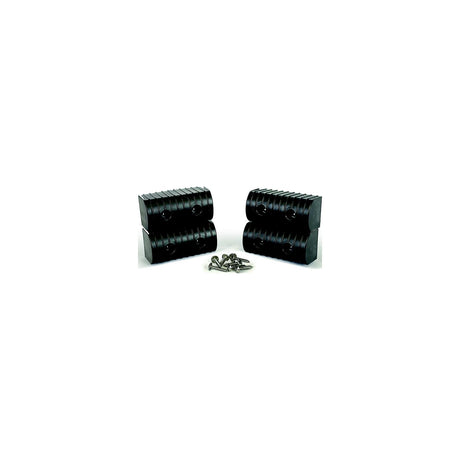Caliber 23053BK Bunk Wrap 2" x 6" End Cap Only, Black, 4/pk