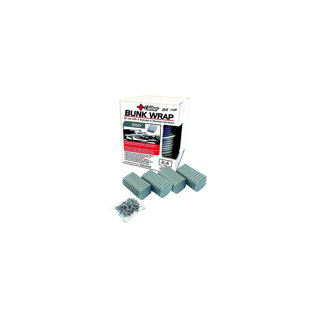 Caliber 23056 Bunk Wrap Kit (Includes 4 Endcaps and Stainless Steel Hardware)