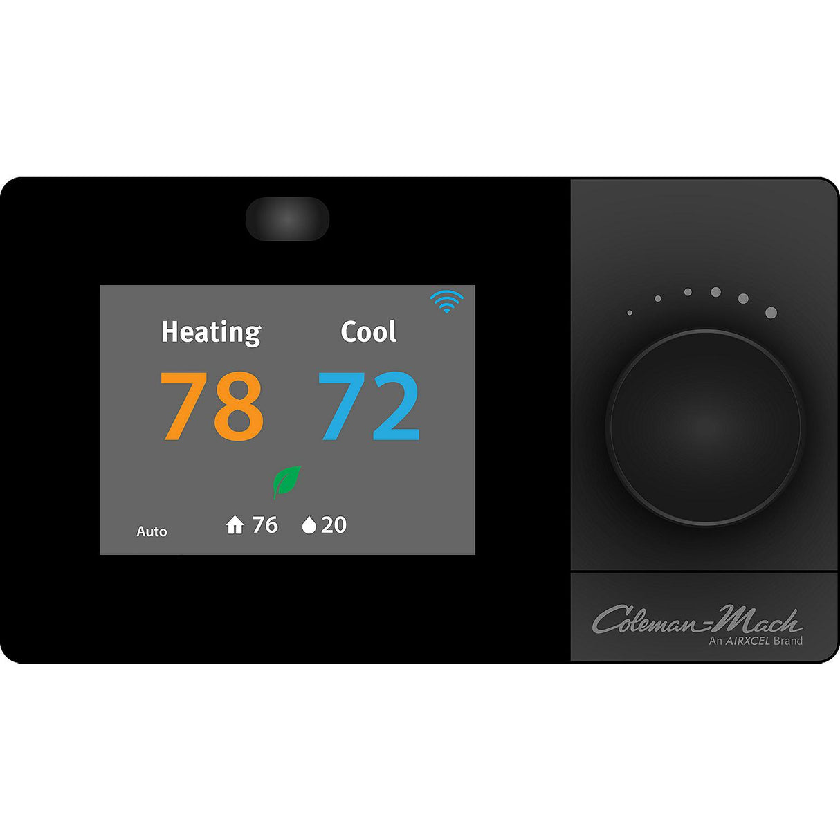 Coleman-Mach WiFi Accessible Digital Thermostat, Black