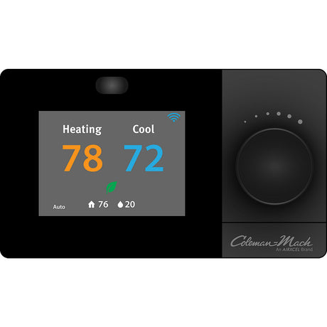 Coleman-Mach WiFi Accessible Digital Thermostat, Black