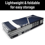 FulTyme RV 6064 Outdoor Patio Mat, Blue/White, 6' x 9'