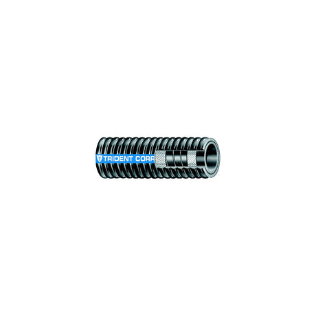 Trident 2522124 Flex Corrugated Hardwall Exhaust Hose, 2-1/2" x 12.5'