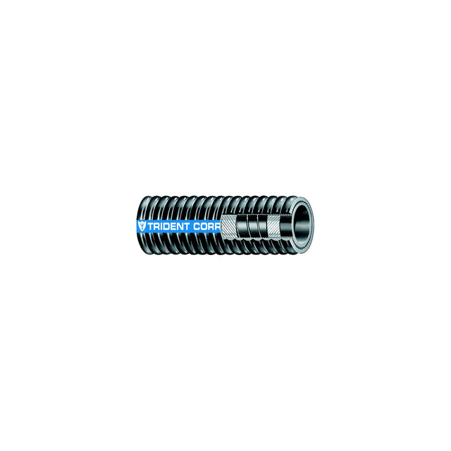 Trident 2521584 Flex Corrugated Hardwall Exhaust Hose, 1-5/8" x 12.5'