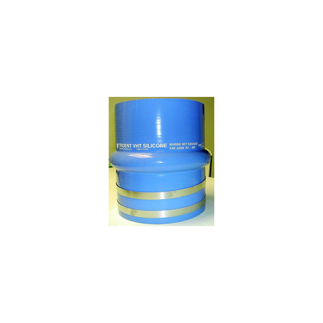 Blue Silicone "VHT" Single Hump Hose w/T-Bolt Clamps, 3 1/2"