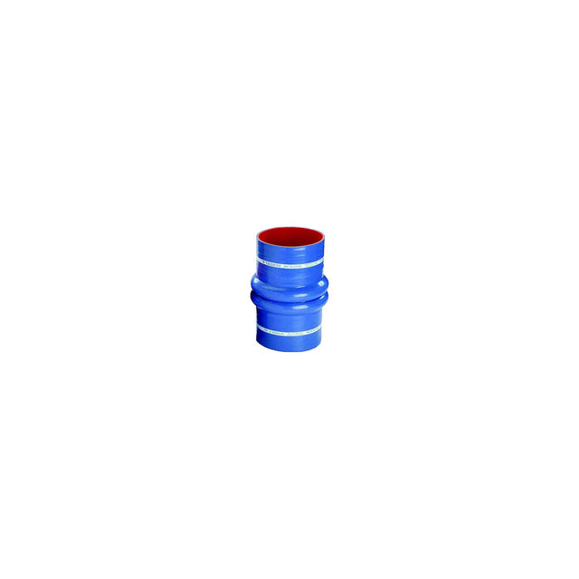 Blue Silicone "VHT" Double Hump Hose w/T-Bolt Clamps, 6"