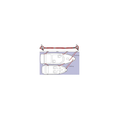Stretch N' Slide Dock & Rafting Line, 7' Black