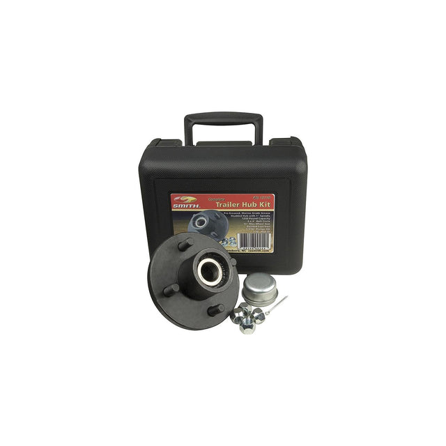 C.E. Smith 13109 Pre-Greased Replacement Hub Kit, 4 Stud, 1-1/16" Straight Shaft, 1350 lb.