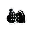 Wet Sounds REV8BSCV2 Revolution Tower Speakers - 8" Speaker, REV8™ Black V2 w/Swivel Clamp for 1-7/8" to 3" Tube