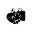 Wet Sounds REV10HDXSBSC Revolution-HD Tower Speaker - Black, 10" Speaker, REV 10 HD w/XS-B Grille & TC3-S MINI Stainless Swivel Clamp for 1” to 1-7/8” Tube