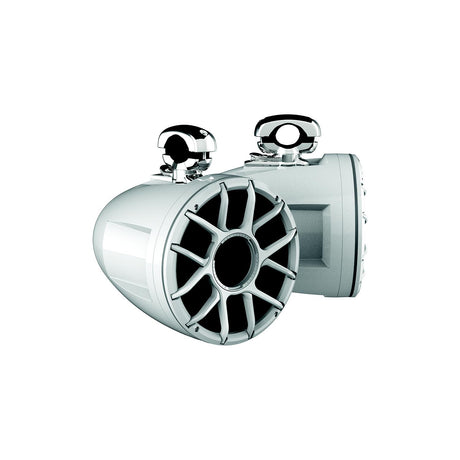 Wet Sounds REV12HDXSWSC Revolution-HD Tower Speakers - White, 12" Speaker, REV 12 HD w/XS-W Grille & TC3-S MINI Stainless Swivel Clamp for 1” to 1-7/8” Tube