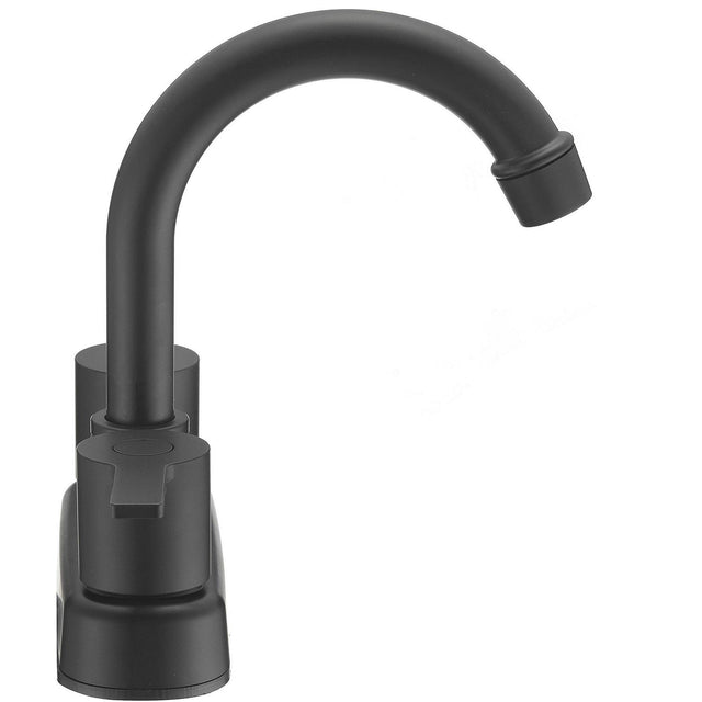 Dura Faucet DFPB155MMB, Modern High Arc RV Bar Faucet, Matte Black