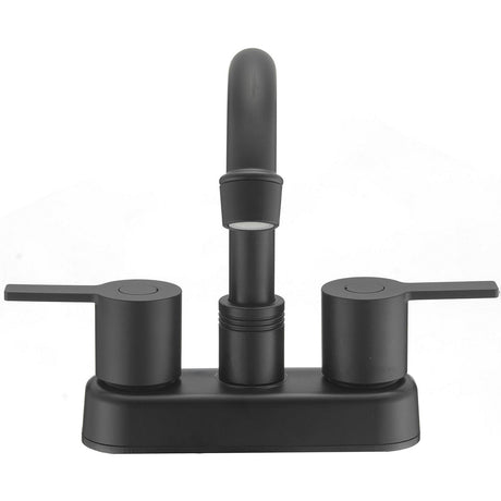 Dura Faucet DFPB155MMB, Modern High Arc RV Bar Faucet, Matte Black