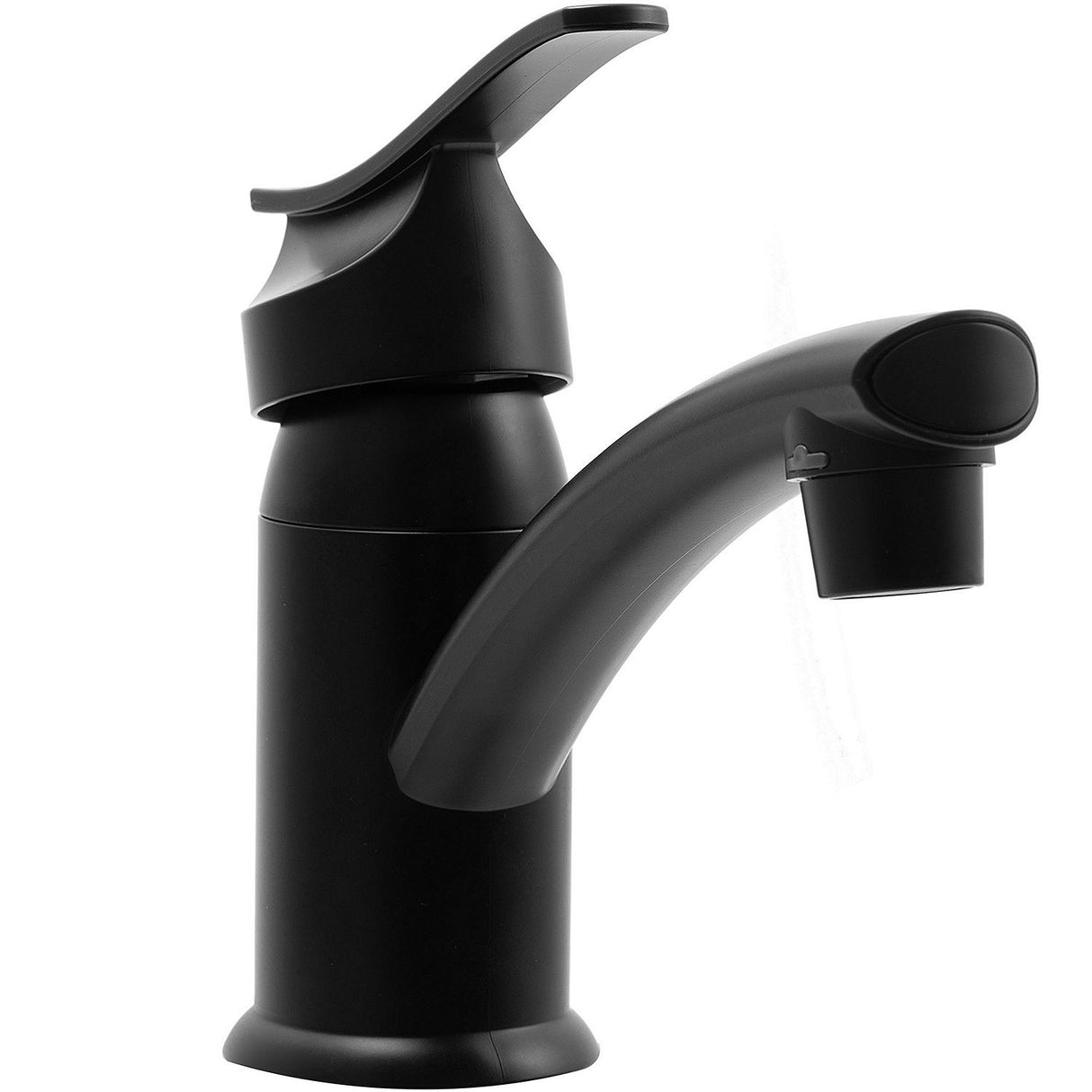 Dura Faucet, DFPL200MMB, Single Lever Center Set Lavatory Faucet, Matte Black