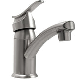 Dura Faucet, DFPL200MSN, Single Lever Center Set Lavatory Faucet, Satin Nickel