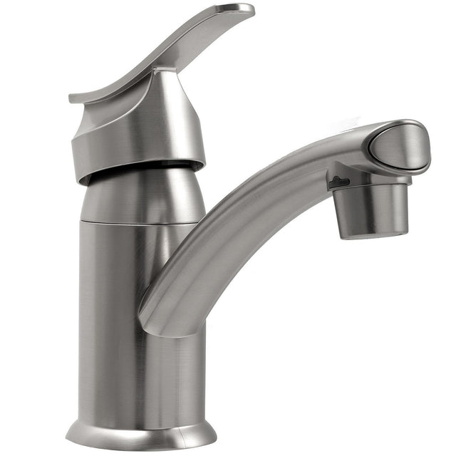 Dura Faucet, DFPL200MSN, Single Lever Center Set Lavatory Faucet, Satin Nickel