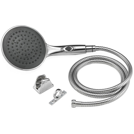 Dura Faucet DFSA434KCP Luxury 6” Rain Shower Wand and Hose Kit, Chrome