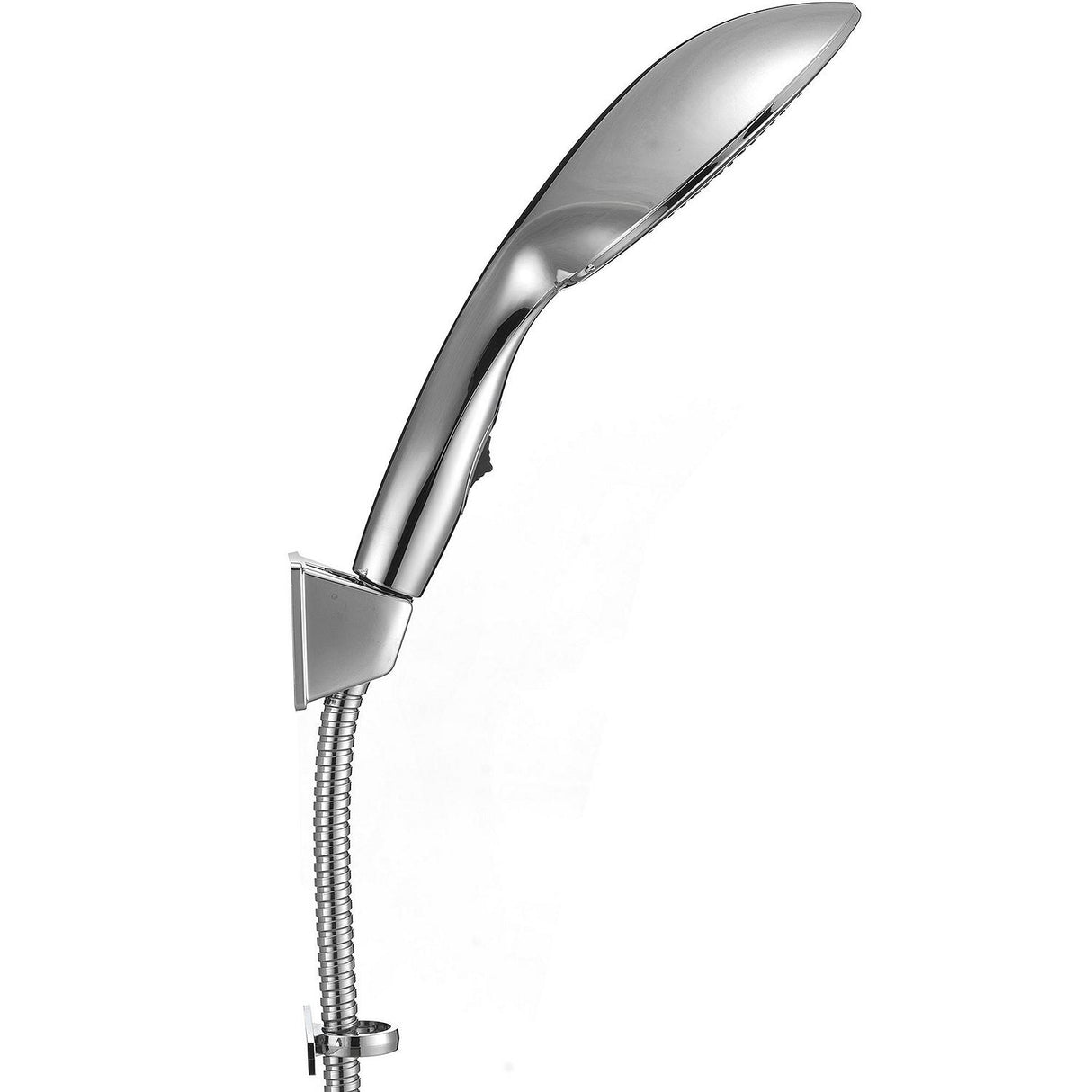 Dura Faucet DFSA434KCP Luxury 6” Rain Shower Wand and Hose Kit, Chrome