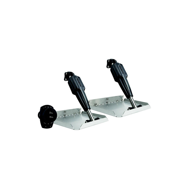 Lenco 15185106 Pro Control Assist 12V Trim Tab System, 12" x 12" Edge Mount Trim Tab Kit, Complete