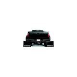Rock Tamers 00108 Matte Black Adjustable 24" x 24" Rubber Mudflap System & Stainless Steel Trim Plates for 2" Receiver