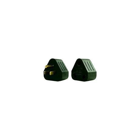 AP Products Power & Lighting Triangular Park Adapter, 30A Female to 15A Male