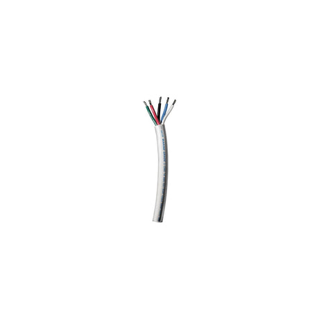 Ancor 155010 Marine Grade™ Tinned Copper White Flat Signal Cable, 14/5 AWG, 100', Black/Blue/Green/Brown/Red