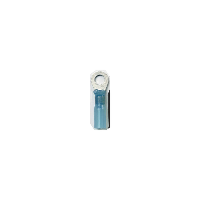 Ancor 311699 Marine Grade™ Heat Shrink Ring Terminals, 3/8" Fastener, 16-14 Wire, Blue, 100/Pk