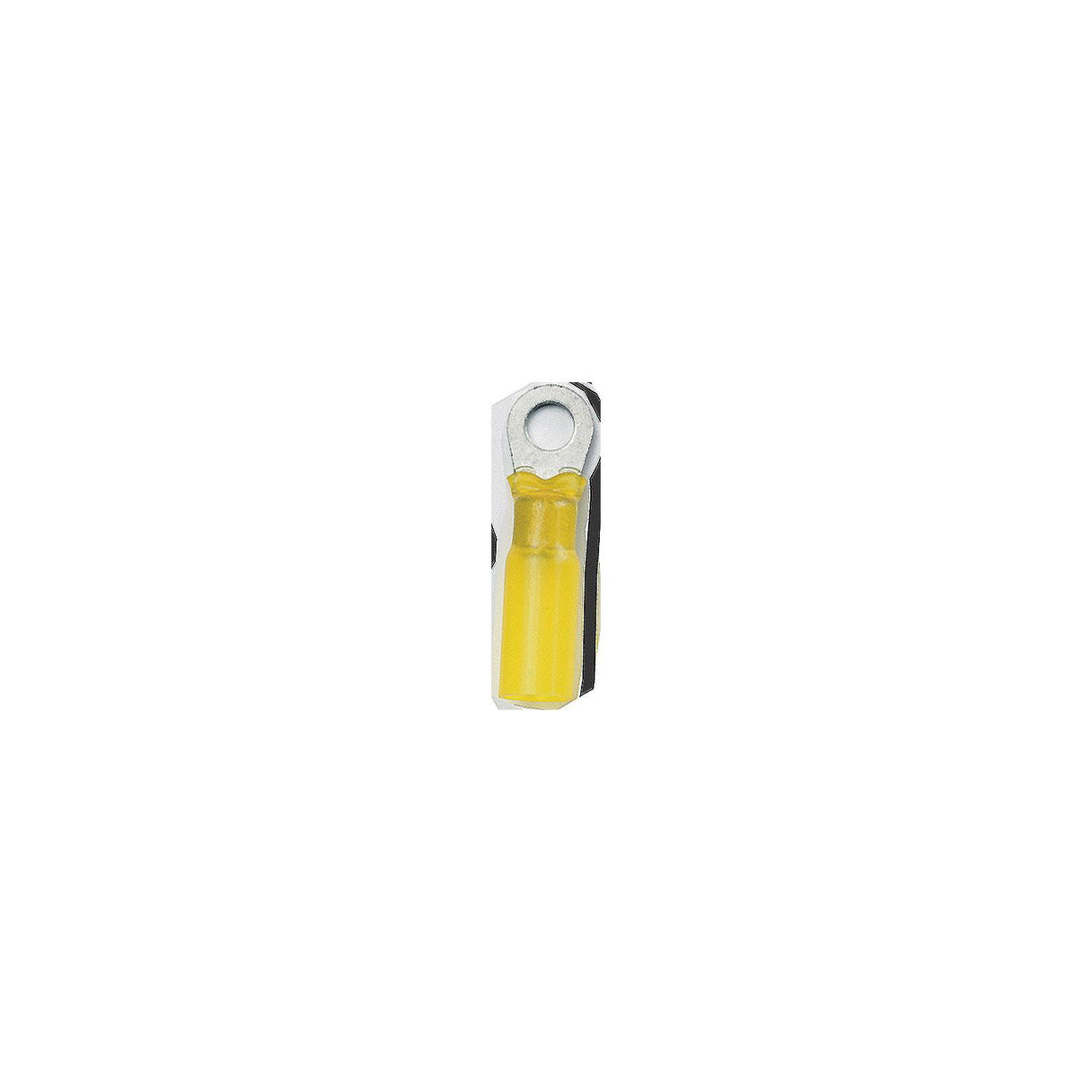 Ancor 312425 Marine Grade™ Heat Shrink Ring Terminals, 1/4" Fastener, 12-10 Wire, Yellow, 25/Pk