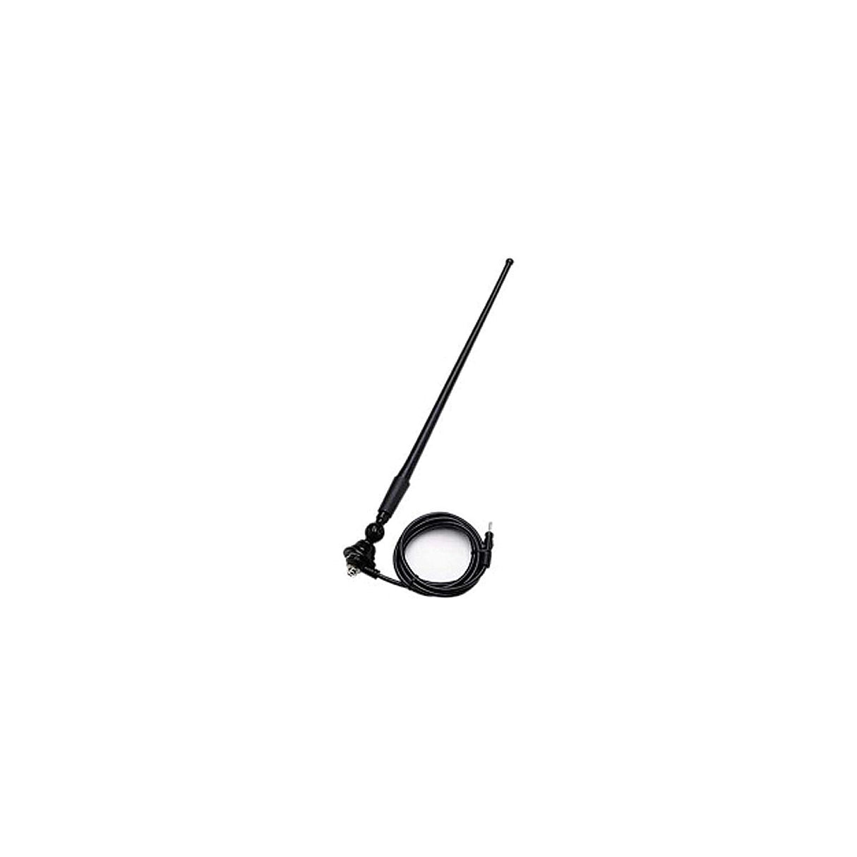 Seaworthy SEAURB3S Black 16" Flex Rubber Marine Stereo Antenna | Includes 180 Degree Swivel Base & 54" Cable