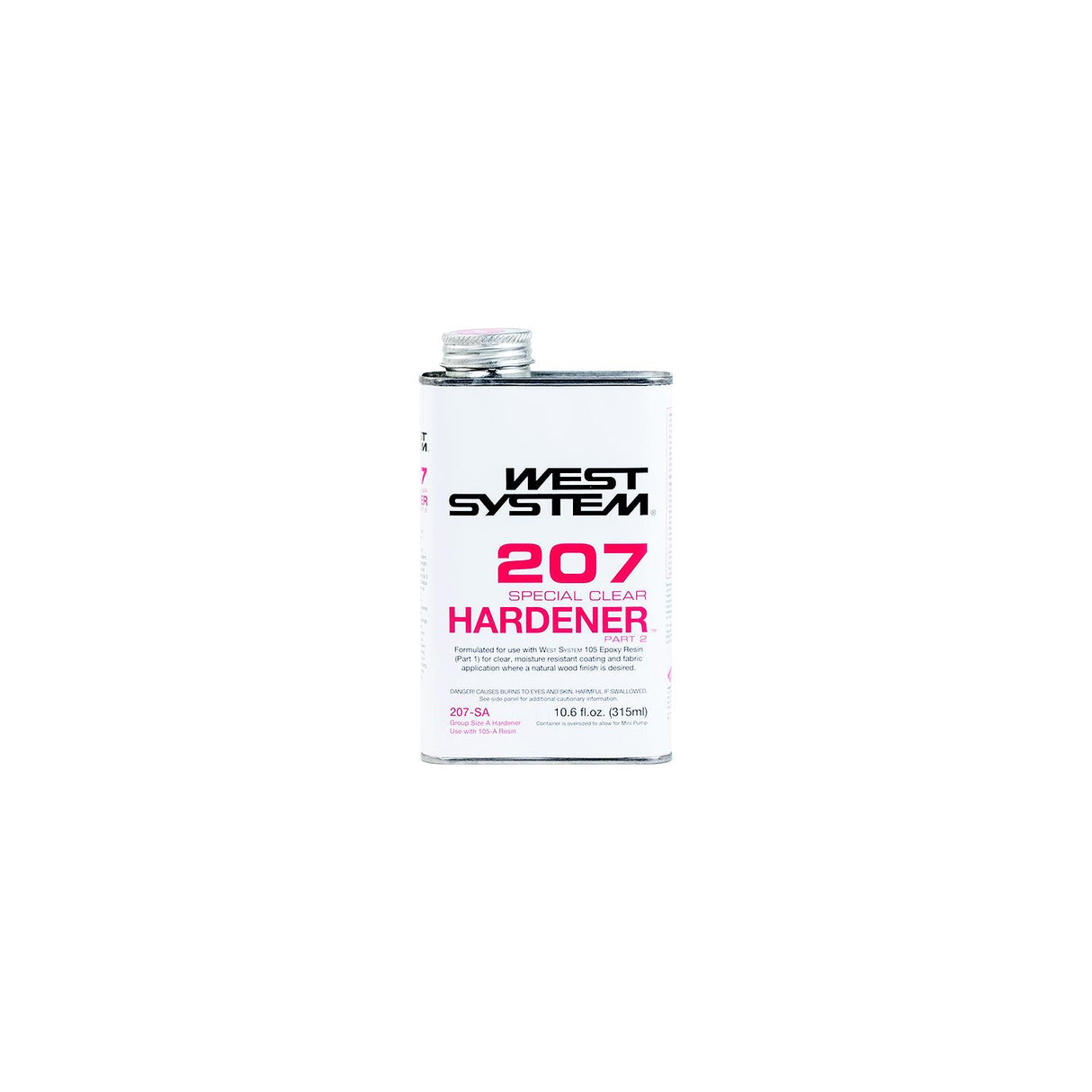 West System 207SA Special Clear Hardener, .66 Pint