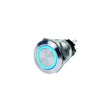 Blue Sea 4160 Push Button LED Ring Switch, Blue, Off-On
