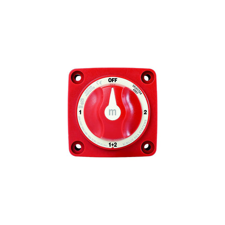 Blue Sea 6007 Battery Switch Mini 4-Position w/Knob, Red