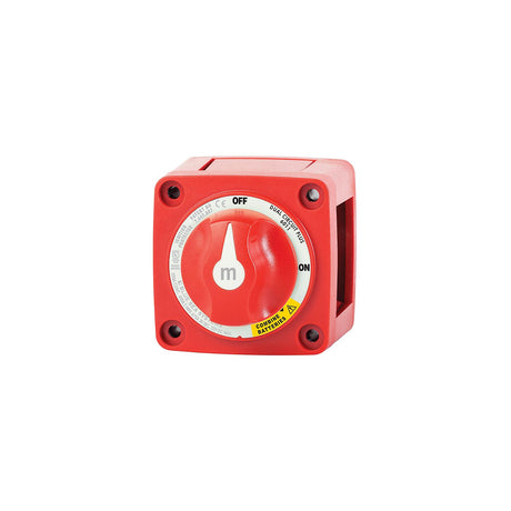Blue Sea 6011 M Series Dual Circuit Plus On-Off-Both Battery Switch, Red