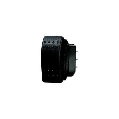 Blue Sea 7930 Water Resistant Contura® II Switch, SPST,  Black, Off-(On)