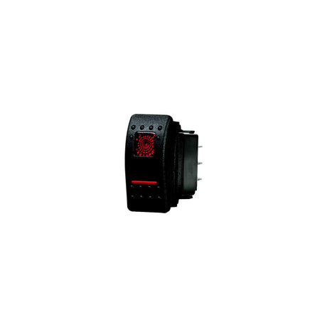 Blue Sea 7934 Water Resistant Contura® II Switch, Black, Off-On
