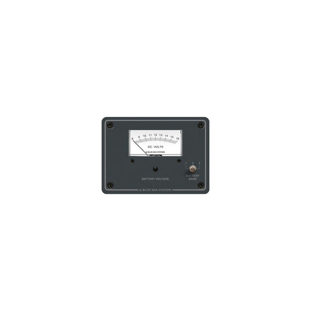 Blue Sea Systems 8015 DC Analog Voltmeter Panel - 8 to 16V DC