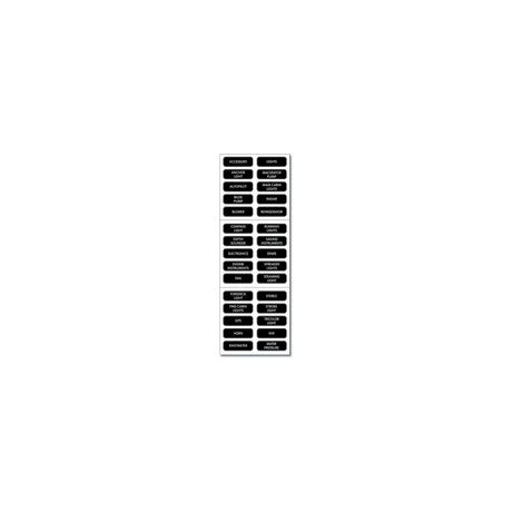 Blue Sea 8067 AC Panel Extended Label Kit