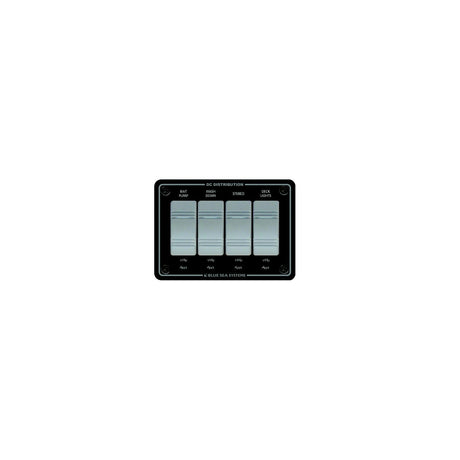Blue Sea Systems 8262 Contura Water Resistant 12V DC 4 Position Panel, Gray