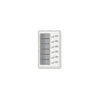 Blue Sea Systems 8273 Contura Water Resistant 12V DC Circuit Breaker Panel - 6 Positions, White