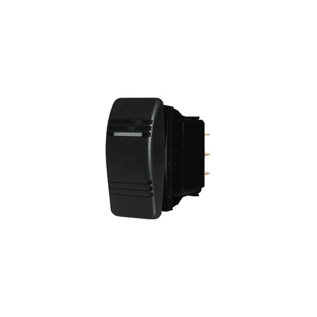 Blue Sea 8285 Water Resistant Contura® III Switch, Black, (On)-Off-(On)