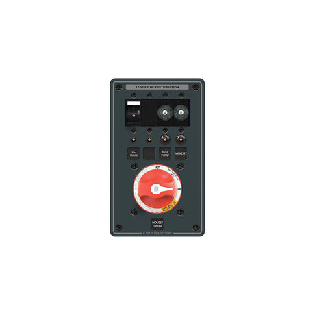 Blue Sea Systems 8686 Traditional Metal Dual Bank Battery Management Panel