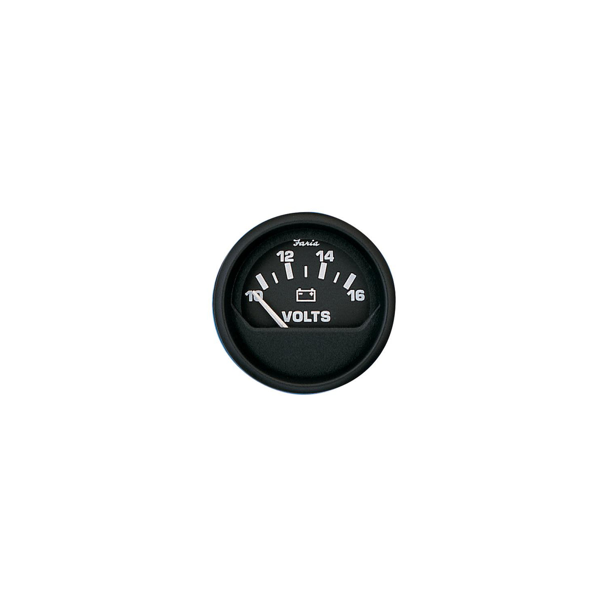 Faria 12821 Euro 2" Voltmeter Gauge (10-16 VDC)