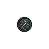 Faria Coral Black 2" Water Pressure Gauge Kit 30 PSI