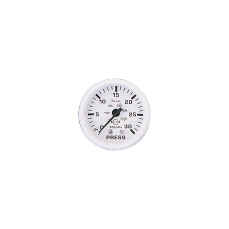 Faria Dress White 2" Water Pressure Gauge Kit 30 PSI