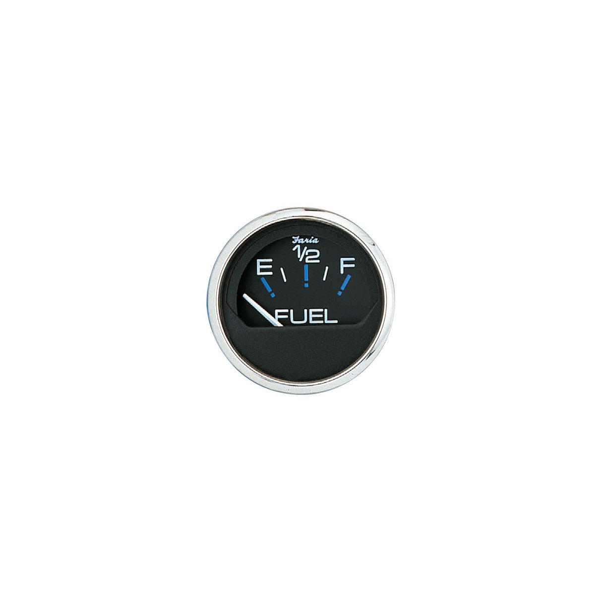 Faria Chesapeake SS Black 2" Gauge - Fuel Level Gauge (E-1/2-F)