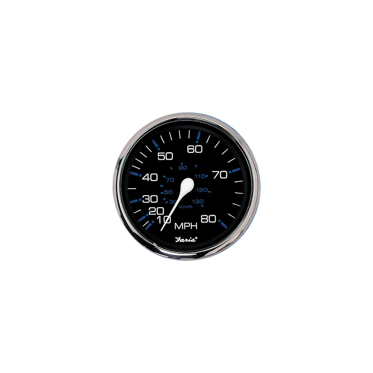 Faria Chesapeake SS Black 2" Gauge - Voltmeter Gauge (10-16 VDC)
