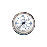 Faria Chesapeake SS White 2" Gauge - Water Pressure Gauge Kit 30 PSI