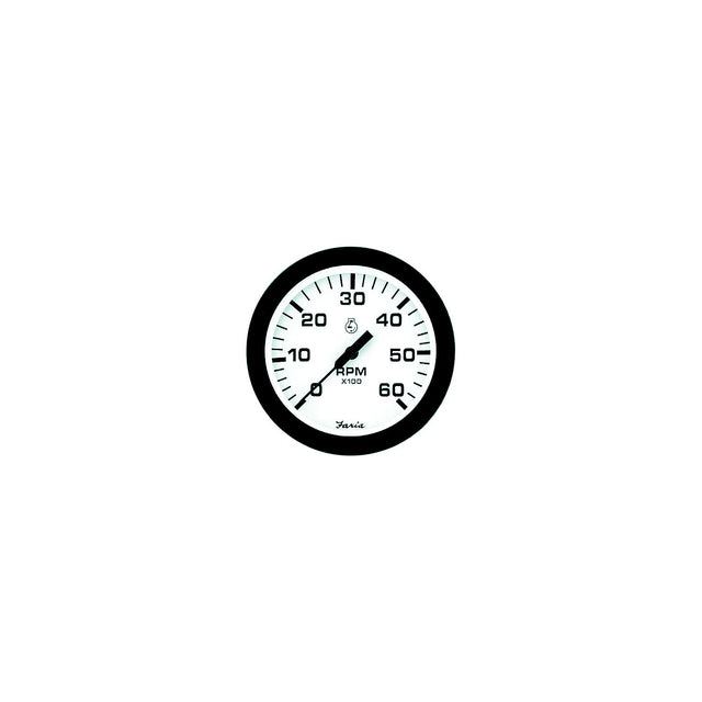 Faria Euro 4" Gauge - 6000 RPM Tachometer (Gas) (Inboard & I/O)