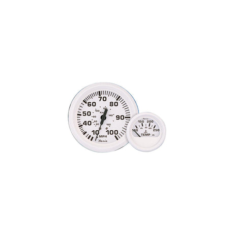 Faria Dress White 2" Water Temperature Gauge (100-250F)